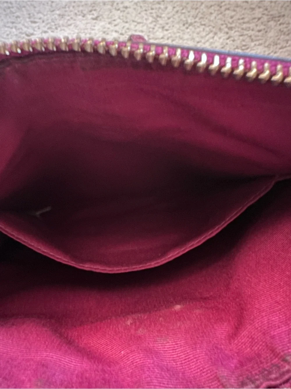 Coach Pebbled Leather Crossbody in Magenta